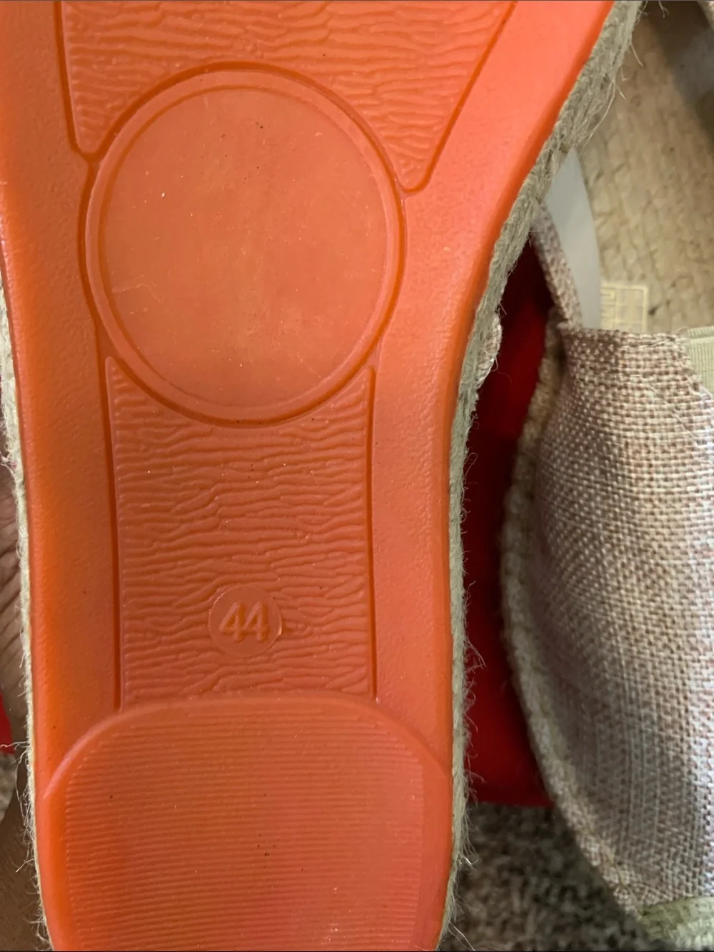 Men’s Casual Slip-On Espadrilles in Light Peach